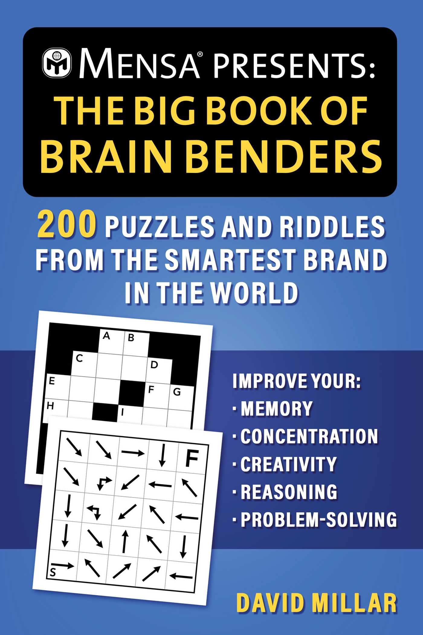 Cover of Mensa Presents: The Big Book of Brain Benders by David Millar